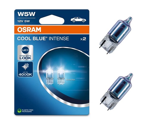 Osram cool blue - blue, w5w