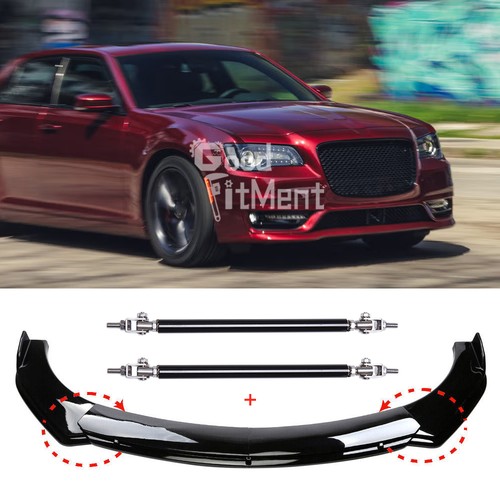 Glänzend schwarz frontspoiler - schwarz,